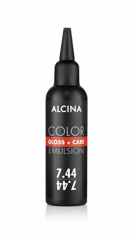 Alcina Color Gloss+Care Emulsion 7.44 Mittelblond Intensiv-Kupfer 100ml
