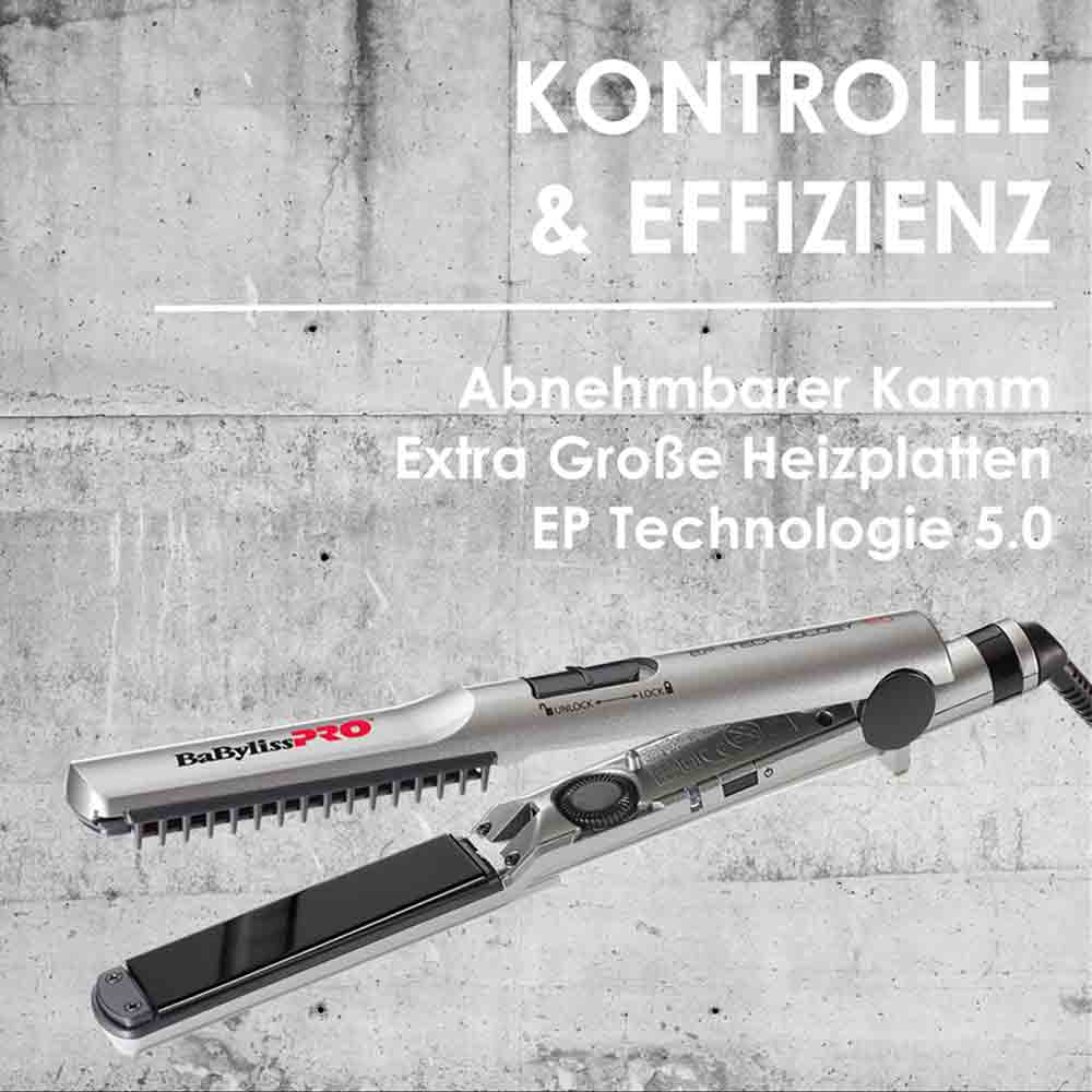 BaByliss PRO Glätteisen mit Kamm 25 mm