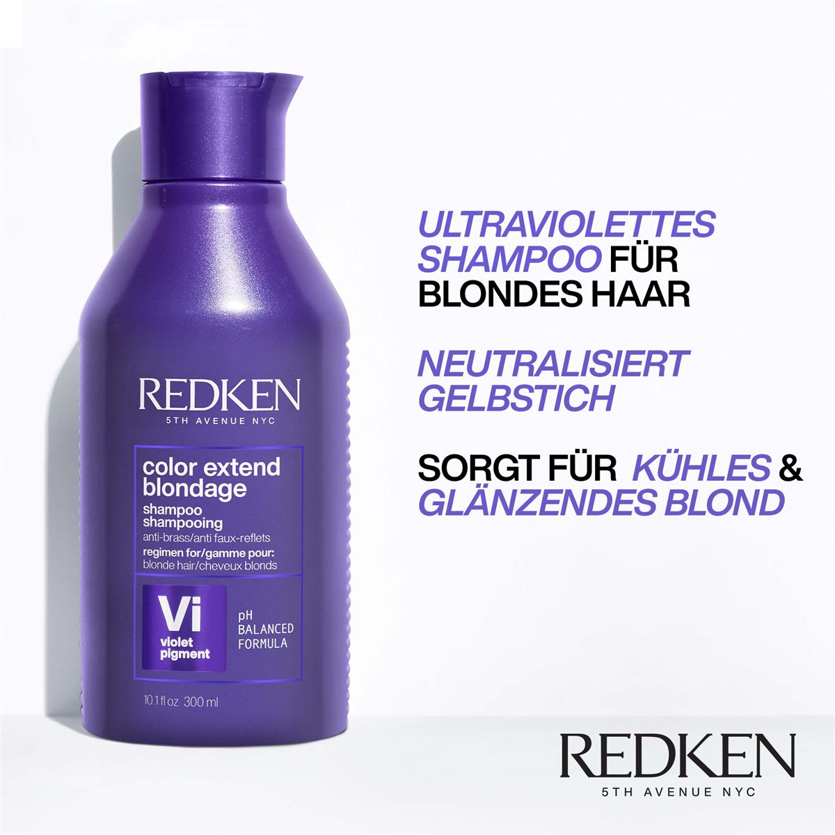Redken Color Extend Blondage Shampoo kräftigendes Anti-Gelbstich-Shampoo 300 ml 