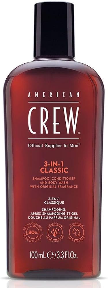 American Crew 3 in 1 Shampoo, Conditioner & Bodywash 100ml