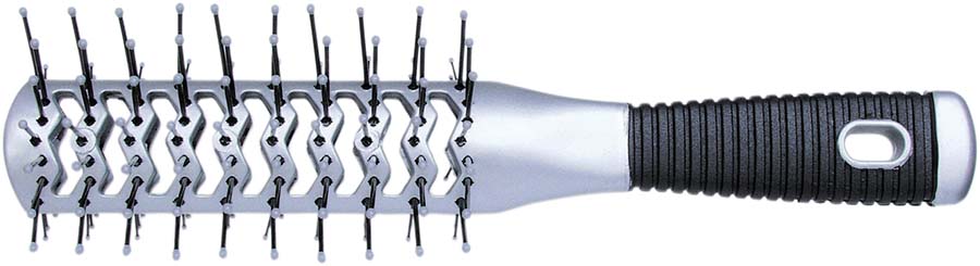 Efalock Doppel-Tunnelventbürste Silber