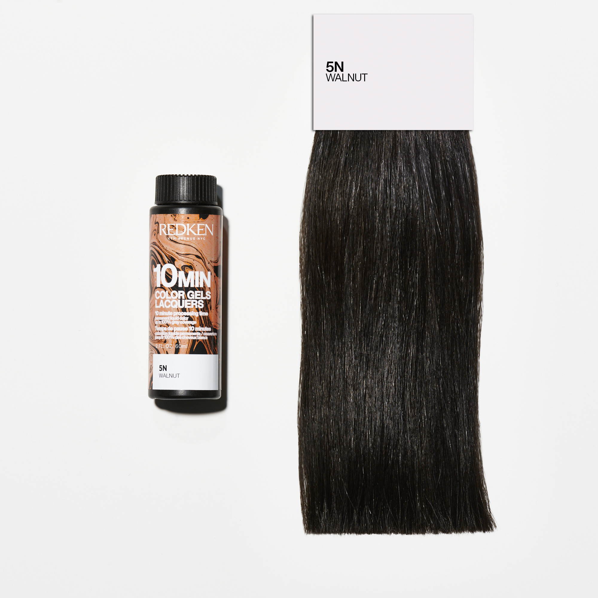 Redken Color Gels Lacquers 10 Min Haarfarbe 5N Walnut 60ml