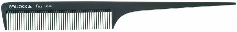 Efalock Fine Profi-Kämme Aus Innovativem Polyacetal-Kunststoff Stielkamm Fein Anthrazit #501-205 mm