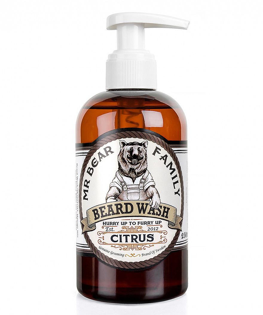 Mr. Bear Family Beard Wash Bartwäsche Citrus 250ml