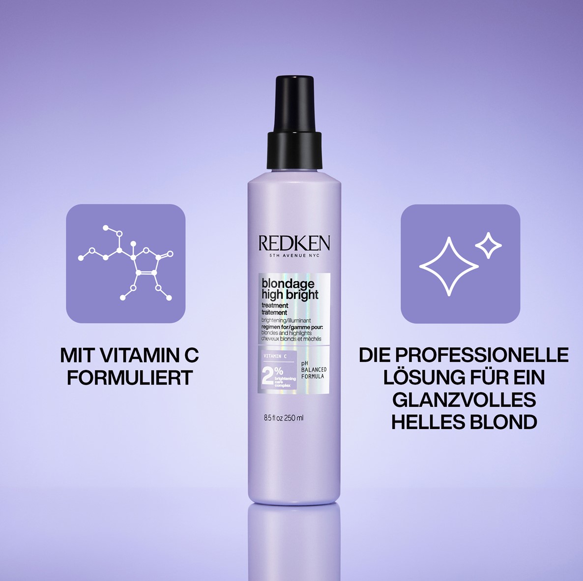 Redken Blondage High Bright Treatment mit aufhellendem Vitamin C 250 ml