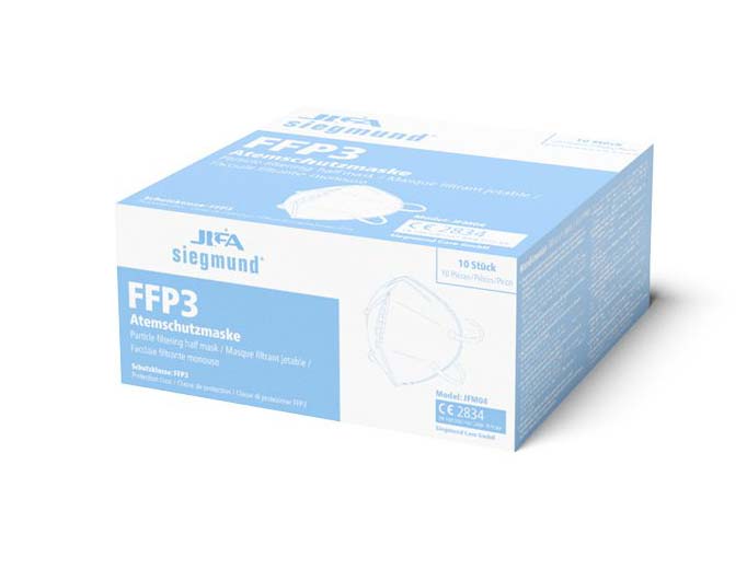 FFP3 Maske Atemschutzmaske ohne Ventil 10 Stück