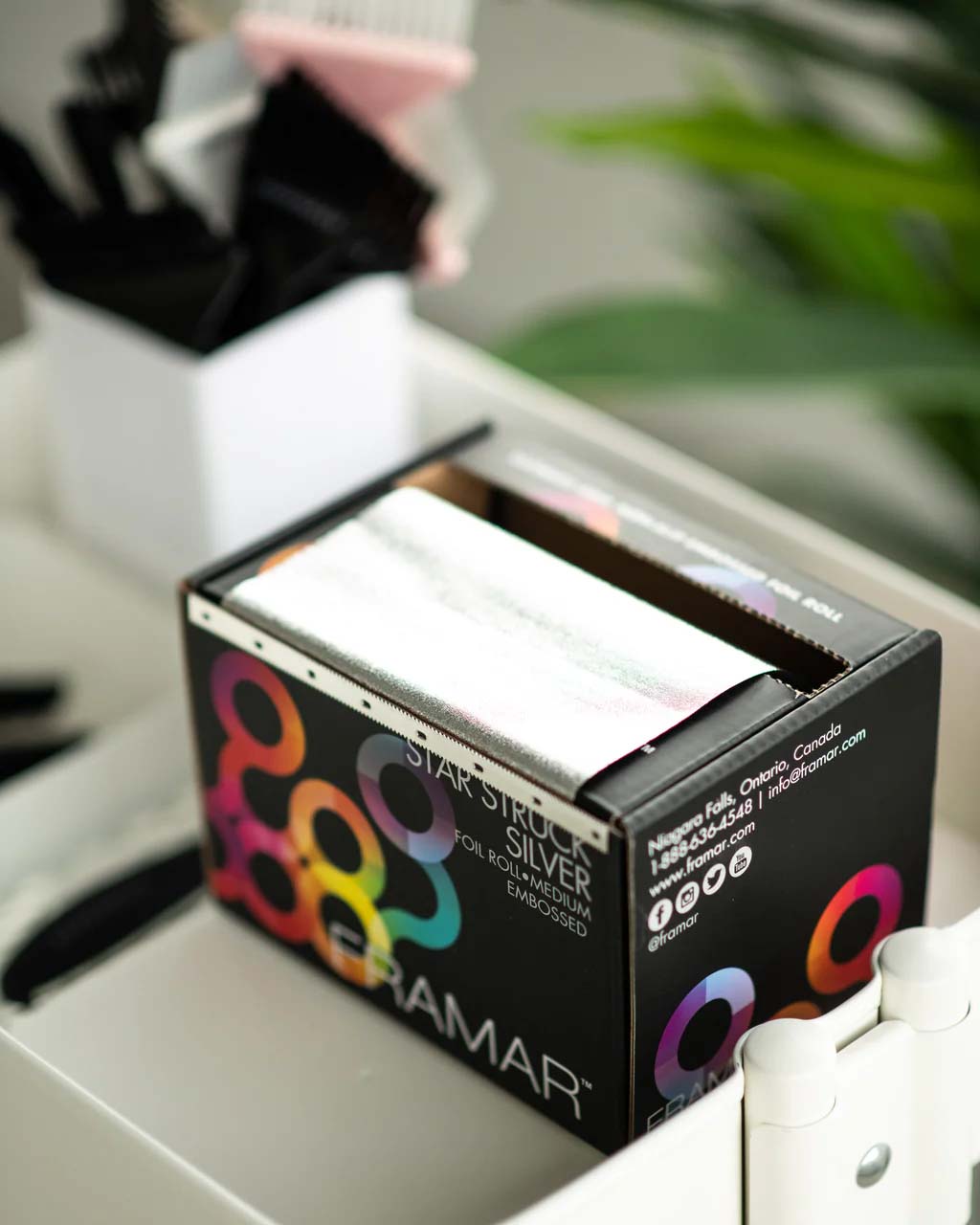 Framar Strähnen-Alufolie Haarfolie Star Struck geprägt medium 97 m