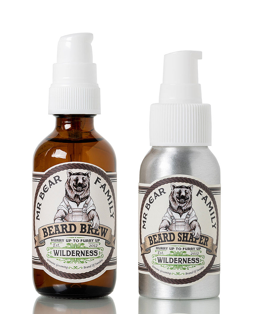 Mr. Bear Family Bartöl 60ml & Bartformer 50ml - Kit Wilderness