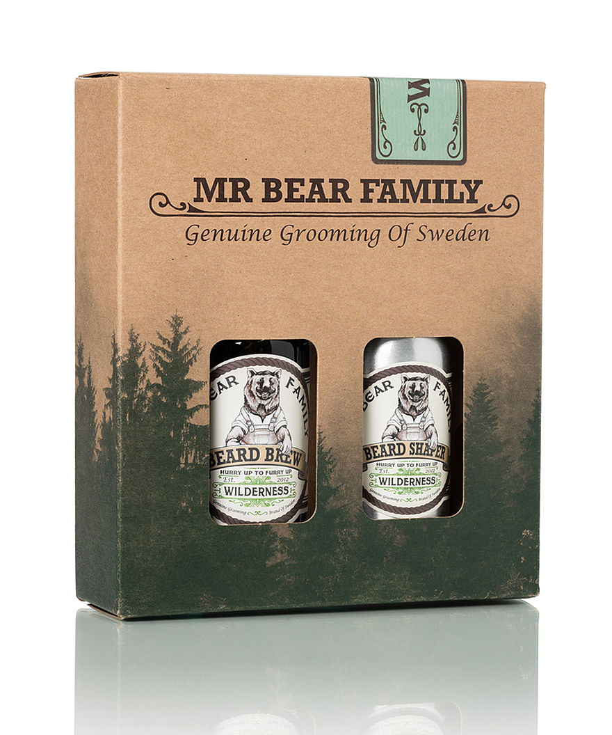 Mr. Bear Family Bartöl 60ml & Bartformer 50ml - Kit Wilderness