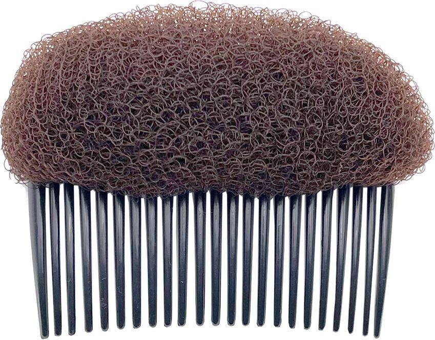 Knotenpolster mit Kamm 6x11cm braun für Hochsteckfrisuren