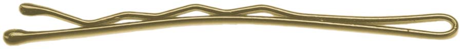 Efalock Haarklemmen gewellt Tropfenenden 12 Stück gold 5 cm