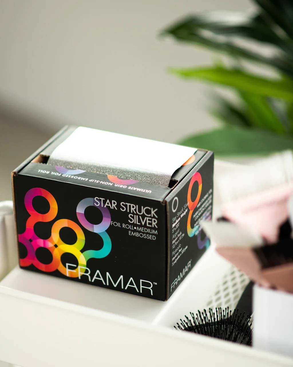 Framar Strähnen-Alufolie Haarfolie Star Struck geprägt medium 97 m