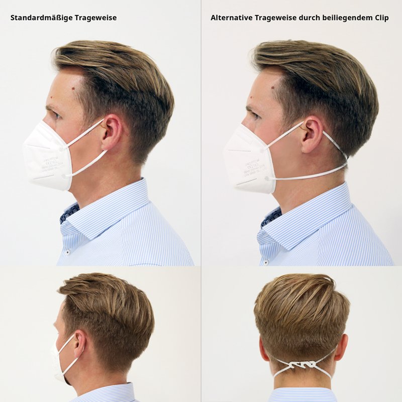 FFP2 Maske Atemschutzmaske zertifiziert 20 Stück FFP2 Maske Atemschutzmaske zertifiziert 1 Stück